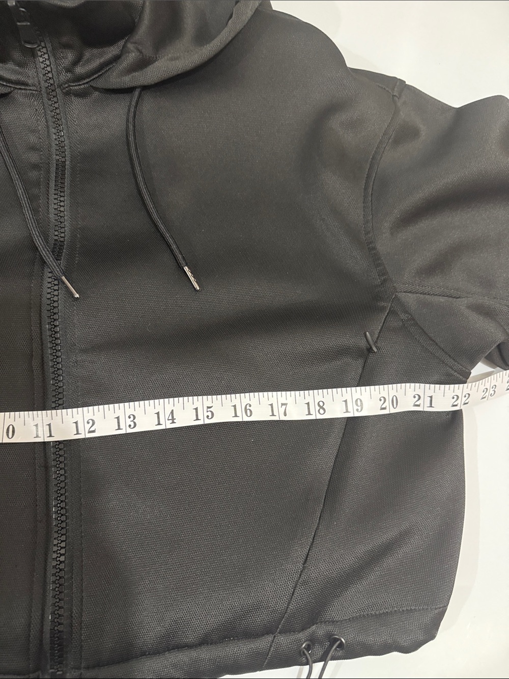 Zara Bomber Hooded Jacket Small Oversized Black - Picture 5 of 8